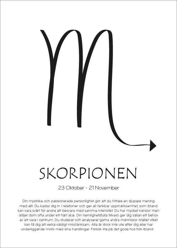 Skapa din egen poster - stjärntecken