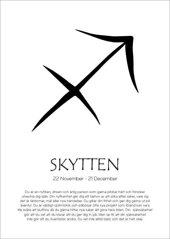 Skapa din egen poster - stjärntecken