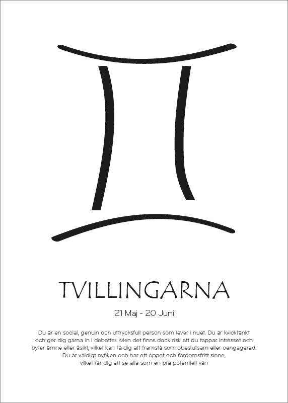 Skapa din egen poster - stjärntecken