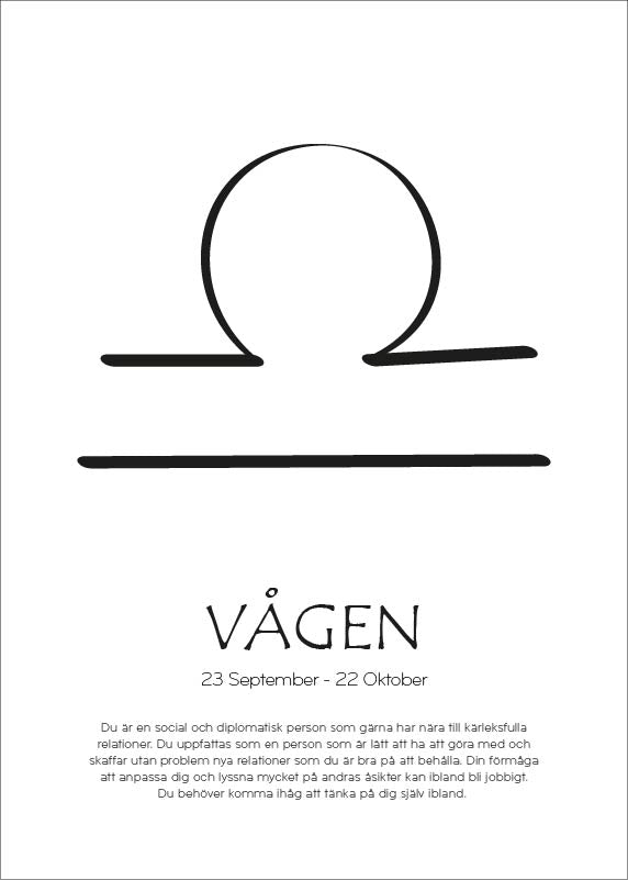 Skapa din egen poster - stjärntecken